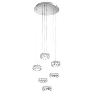 CORLIANO LED kristály függeszték 6x5W