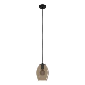 ESTANYS 1 Függ.E27 1x60W fek/barna-á E27 1X60W
