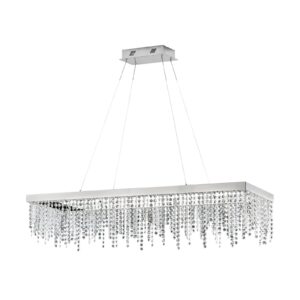 ANTELAO LED függeszték 39W 115x32cm króm/kristály