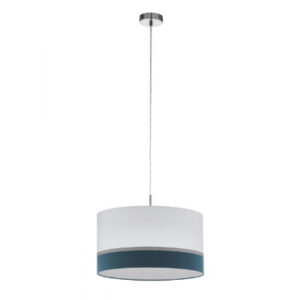 Függeszték E27 1x60W fehér/kék/ezüst SPALT@