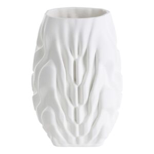 Kerámia váza 3D 25cm fehér Hongmao@ HONGMAO
