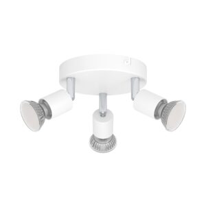 LED mennyezeti GU10 3x5W fehér/króm stecc@