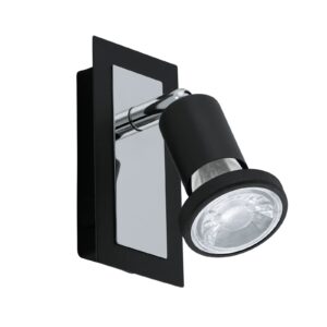SARRIA LED-es fali GU10 1x5W fekete 1×400lm
