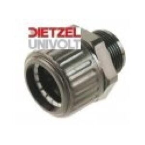 UNIVOLT SGL1212S csőcsatlakozó fekete IP67, fekete, uv-álló,halogénmentes