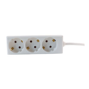Elosztó 3-as 1,5m x 1,5mm2 vezeték fehér