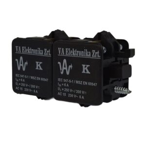 K22 érintkezőelem 2x1Z-1NY előlapra
