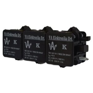 K33 érintkezőelem 3x1Z-1NY előlapra
