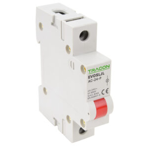 Jelzőlámpa LED-es piros 24V AC sorolható