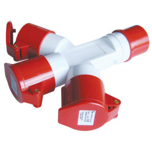 Ipari csatlakozóalj 16A IP44 be: 1db3P+E ki: 3db3P+E
