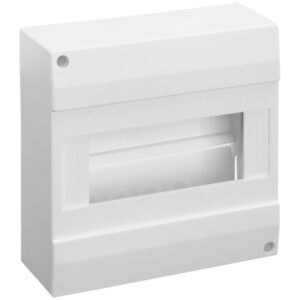 Lakáselosztó falon kívüli 1x8modul ajtó nélkül