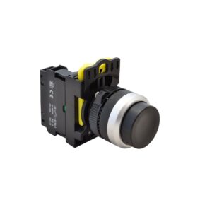NYOMÓKAPCSOLÓ KIÁLLÓ FEKETE 1×NO, 5A/230V AC-15, IP42