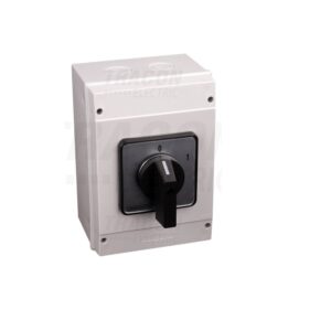 Kézikapcsoló tokozott 160A 3P 37kW be-ki 88×88mm, 60° IP65