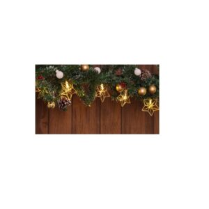 XMAS LED KARÁCSONYI LÁNC CSILLAG FÉM, ELEMES 3000K 10LED 2XAA