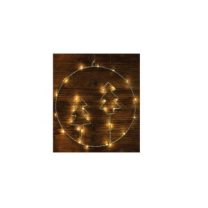 XMAS LED KARÁCSONYI FENYŐFA, ELEMES Timer 6+18h, 30LED, 3000K, 3xAA