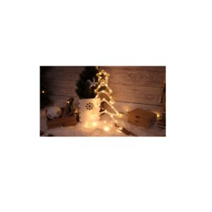 XMAS LED KARÁCSONYI FENYŐFA, ELEMES Timer 6+18h, 30LED, 3000K, 3xAA