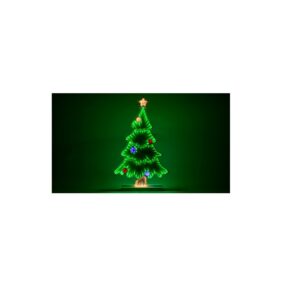 XMAS LED KARÁCSONYI TÜKÖRDÍSZ FENYŐ USB, 1,5m, 132LED, 4,5W, RGB