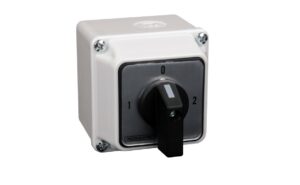 TOKOZOTT VÁLASZTÓKAPCS. 32A 400V 1-0-2 2X4P 11KW 64X64MM 90° IP65