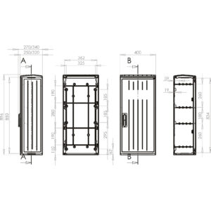 PVT-K 40x88/25 ÜRES SZEKR LÁB NÉLK JB 40x90
