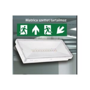 VÉSZVIL.LED FALI 3h ÁLLANDÓ IP65@ MLX JM 515LED 2,7W OLDALFALI