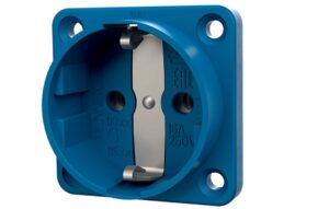 SCHUKO BEÉP. ALJ 16A 230V FED NÉLKÜL KÉK