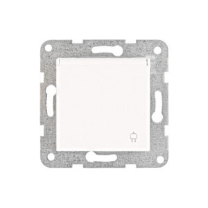 VISIO 50 dugalj 2P+F csapófedél, csavaros, fehér