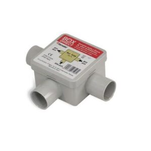 Kötődoboz 75x75mm falon kívüli, IP55, Mü II-s csőhöz átmérő:20-25mm, pattintós fedél