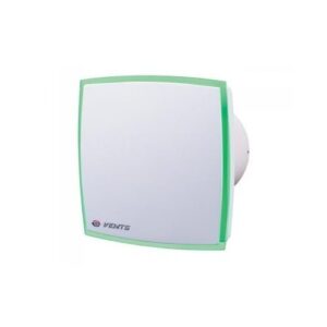 Ventilátor 100mm+zöld LED vents 14W zárt előlap