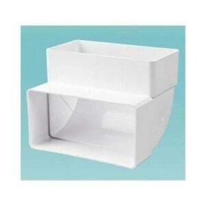 Ventilátor cső könyök fg.90° 55x110mm
