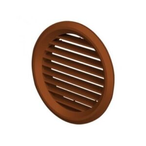 Ventilátor rács kerek 100mm barna szúnyoghálós