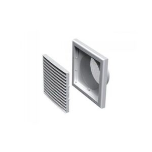 Ventilátor rács 154x154mm/d100 fix +szháló