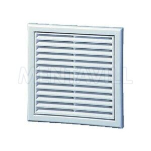 Ventilátor zsalu d125 187x187mm fix műanyag