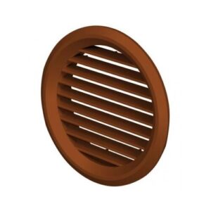 Ventilátor rács kerek 125mm barna szúnyoghálós