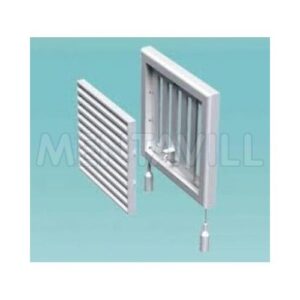 Ventilátor rács 250x250/d150mm fix+húzó húzózsínóros
