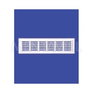 Szellőző rács 250x 80mm fém,fehér