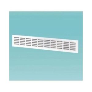 Szellőző rács 475x 80mm fém,fehér