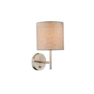 falikar 1xE14 40W textil szürke