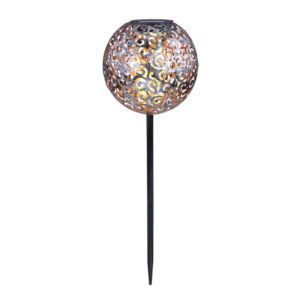 Szolár leszúrható fém gömb IP44 LED*