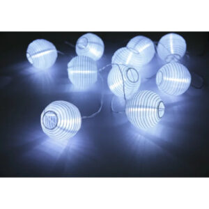 Szolár lampion fehér füzér 3m 10×0,*