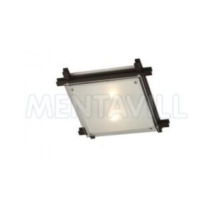 Mennyezeti sötét fa üveg opál 2x60W E27 230V
