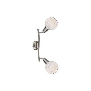 Elliott fali 2xE14 4W LED mattkróm/üveg
