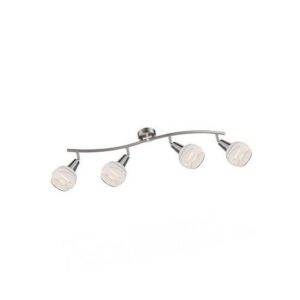 Elliott spot mattkróm/üveg 4xE14 LED