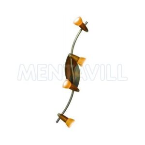 Mennyezeti antik réz fa üveg pezsgő 4x40W E14 R50
