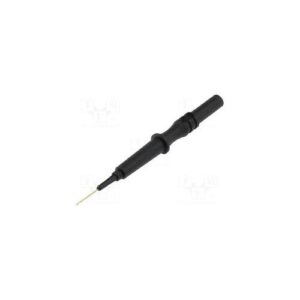Mérőhegy 1A 600V fekete aljzat 4mm