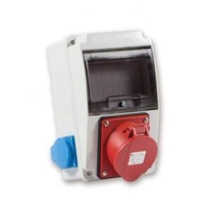 Ipari kombi elosztó védelem nélkül 1x16A 5P+2x230V IP44 6 modul