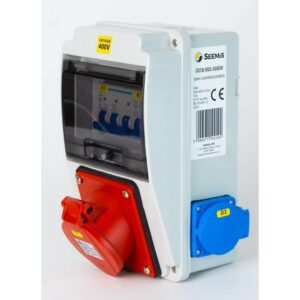 Ipari kombi elosztó 1x16A5P+2x230V+VÉD. IP44 6 modul