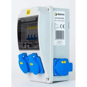 Ipari kombi elosztó 4x2P+F 230V DA. + VÉD. IP44 6 modul 230V
