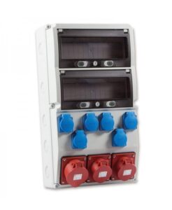 Ipari kombi elosztó 2x16A 5P+32A 5P+6x230V 2x13 modul,IP44