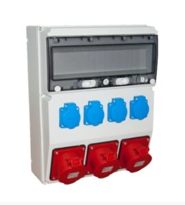 Ipari kombi elosztó 3x16A 5P+4x230V IP44  15 modul