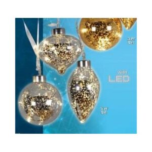 LICONA fénylánc ezüst LED-es 3-as 4LED elemes 3*AA