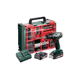 METABO BS 18 fúró-csavarozó szett @ mobil műhely 18V 2x2Ah töltő SC30 +táska